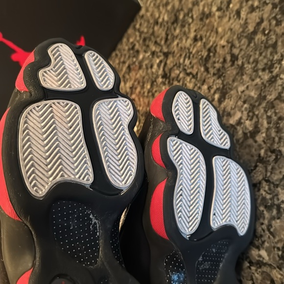 Air Jordan retro 13 Dirty bred Red black cat playoffs Sneakers EUC 10.5 - Picture 11 of 17